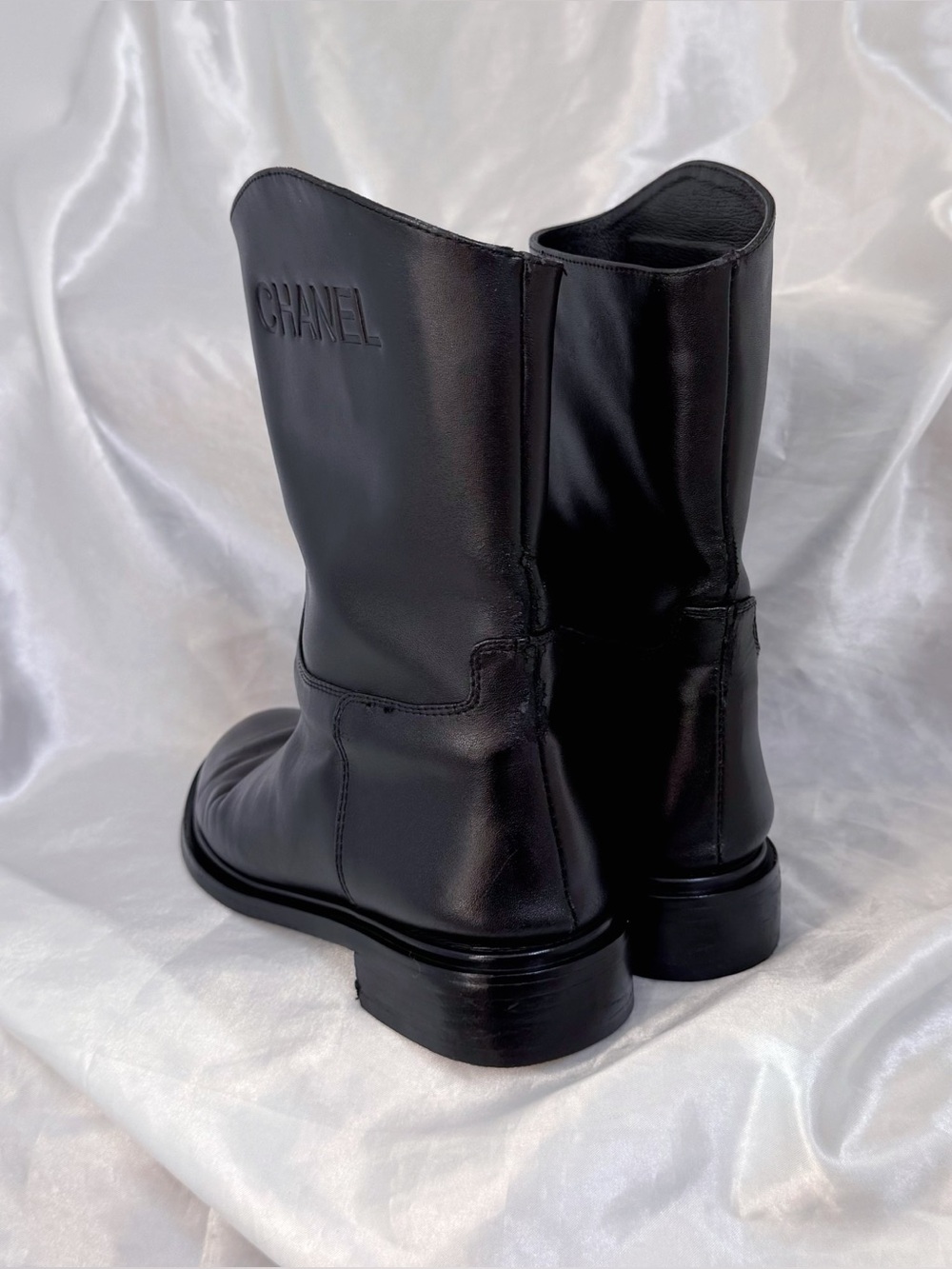 Chanel Moto Leather Boots - Picture 5 of 10